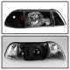 Ford Mustang 1987-1993 Black Headlights Set