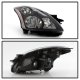 Nissan Altima Sedan 2010-2012 Black Headlights
