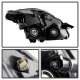 Nissan Altima Sedan 2007-2009 Black Smoked Headlights