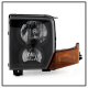 Jeep Commander 2006-2010 Black Headlights