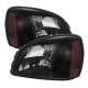 Cadillac Deville 2000-2005 Black Headlights