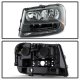 Chevy TrailBlazer 2002-2009 Black Euro Headlights