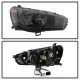 Mitsubishi Lancer 2008-2017 Black Smoked Headlights