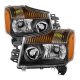 Nissan Titan 2004-2015 Black Headlights