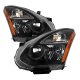Nissan Rogue 2008-2013 Black Headlights