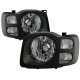 Nissan Xterra 2002-2004 Black Headlights