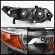 Honda Civic Coupe 2006-2011 Black Headlights