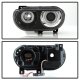Dodge Challenger 2008-2014 Black CCFL Halo HID Projector Headlights