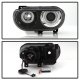 Dodge Challenger 2008-2014 Black Halogen Projector Headlights
