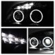 Chevy Cobalt 2005-2010 Black LED Halo Projector Headlights