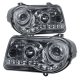 Chrysler 300C 2005-2010 Smoked LED Halo Projector Headlights