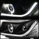 Chevy Cruze 2011-2015 Black Projector Headlights LED Strip