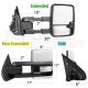 Chevy Silverado 2500HD 2015-2019 White Towing Mirrors Clear LED Lights Power Heated