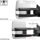 Chevy Silverado 2500HD 2015-2019 White Towing Mirrors Clear LED DRL Power Heated