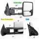 GMC Sierra 3500HD 2015-2019 White Towing Mirrors Clear LED DRL Power Heated