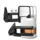 Chevy Silverado 1500HD 2003-2006 White Towing Mirrors LED Lights Power Heated