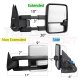 Chevy Silverado 3500 2003-2006 White Towing Mirrors Clear LED DRL Power Heated