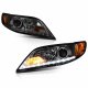 Toyota Sienna 2011-2017 Smoked LED DRL Halogen Projector Headlights