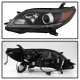 Toyota Sienna 2015-2017 Black LED DRL Halogen Projector Headlights