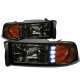 Dodge Ram 1994-2001 Smoked Headlights with LED