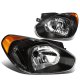 Hyundai Accent 2007-2011 Black Headlights