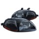 Honda Civic 1996-1998 Headlights Black