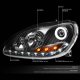 Mercedes Benz S500 2000-2006 W220 Black Halo Projector Headlights LED DRL