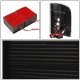 Chevy Silverado 2007-2013 Black Smoked LED Tail Lights Red C-Tube