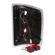 Chevy Silverado 3500HD 2015-2019 Black LED Tail Lights Red C-Tube