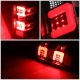 GMC Sierra 3500HD Dually 2015-2019 Black LED Tail Lights Red C-Tube