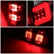 Chevy Silverado 2500HD 2015-2019 Black Smoked LED Tail Lights Red C-Tube