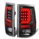 Dodge Ram 3500 2010-2018 Black LED Tail Lights Red C-Tube