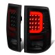 Dodge Ram 3500 2010-2018 Black Smoked LED Tail Lights Red C-Tube