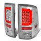 Dodge Ram 2009-2018 Clear LED Tail Lights Red C-Tube