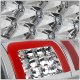 Dodge Ram 2009-2018 Clear LED Tail Lights Red C-Tube
