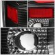 Ford F550 Super Duty 1999-2007 Black LED Tail Lights Red C-Tube