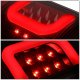 Ford F550 Super Duty 1999-2007 Black Smoked LED Tail Lights Red C-Tube