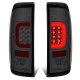 Ford F550 Super Duty 1999-2007 Smoked LED Tail Lights Red C-Tube