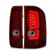 Chevy Silverado 2500HD 2007-2014 Custom LED Tail Lights Red Smoked