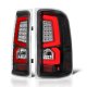GMC Sierra 1500 2007-2013 Black Custom LED Tail Lights Red Tube