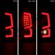 GMC Sierra 1500 2007-2013 Black Custom LED Tail Lights Red Tube