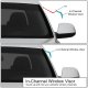Mazda B2500 1998-2001 Tinted Side Window Visors Deflectors