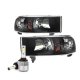 Dodge Ram 2500 1994-2002 Black Headlights LED Bulbs Kit