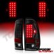 Ford F250 Super Duty 2005-2007 Black Headlights and LED Tail Lights