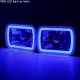 Jeep Cherokee 1979-2001 Black Blue Halo Tube Sealed Beam Headlight Conversion