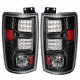 Ford Expedition 1997-2002 Black LED Tail Lights
