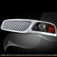 Ford F150 1999-2003 Chrome Vertical Grille and Black Headlights