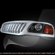 Ford F150 1999-2003 Chrome Vertical Grille and Black Headlights