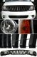Ford Expedition 1997-2002 Black Vertical Grille and Headlights Set