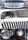 Ford F150 1999-2003 Chrome Vertical Grille and Black Euro Headlights